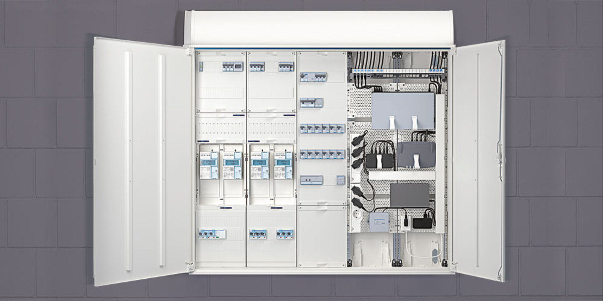 Technikzentrale bei EKS Elektro-, Kommunikations-und Sicherheitstechnik Rieth GmbH in Oberhosenbach